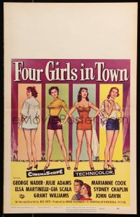 8b259 4 GIRLS IN TOWN WC 1956 sexy Julie Adams, Marianne Cook, Elsa Martinelli & Gia Scala!