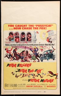 8b262 AFTER THE FOX WC 1966 De Sica's Caccia alla Volpe, Peter Sellers, cool Frazetta cartoon art!