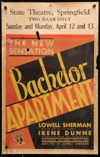 8b273 BACHELOR APARTMENT WC 1931 playboy Lowell Sherman loves Irene Dunne, cool deco design!