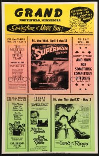 8b337 GRAND local theater WC 1978 Superman, Last Tango in Paris, Lord of the Rings & more!