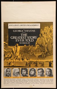 8b342 GREATEST STORY EVER TOLD WC 1965 Max von Sydow as Jesus, exclusive limited engagement!