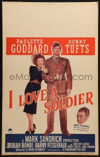 8b363 I LOVE A SOLDIER WC 1944 Sonny Tufts in uniform & sexy Paulette Goddard, Barry Fitzgerald!