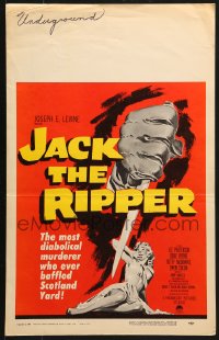 8b375 JACK THE RIPPER WC 1960 American detective helps Scotland Yard find fabled killer!