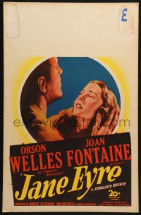 8b377 JANE EYRE WC 1944 art of Orson Welles as Edward Rochester holding sad Joan Fontaine as Jane!