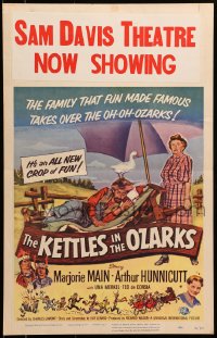 8b380 KETTLES IN THE OZARKS WC 1956 Marjorie Main as Ma brews up a roaring riot in the hills!