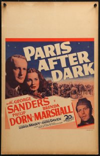 8b441 PARIS AFTER DARK WC 1943 George Sanders, Brenda Marshall & Philip Dorn in WWII France!