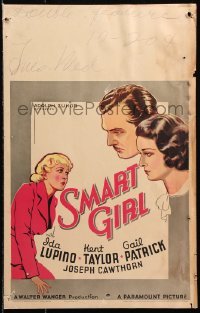 8b485 SMART GIRL WC 1935 art of pretty Ida Lupino, Kent Taylor & Gail Patrick, rare!