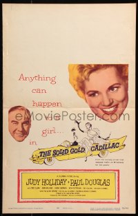 8b487 SOLID GOLD CADILLAC WC 1956 Al Hirschfeld art of Judy Holliday & Paul Douglas in car!