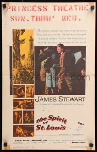 8b494 SPIRIT OF ST. LOUIS WC 1957 James Stewart as aviator Charles Lindbergh, Billy Wilder