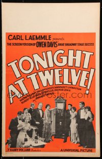 8b531 TONIGHT AT TWELVE WC 1929 pretty Madge Bellamy in Owen Davis' Broadway smash hit, rare!