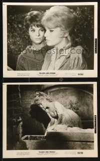 8c936 BLOOD & ROSES 2 8x10 stills 1961 Et mourir de plaisir, Roger Vadim, vampire Annette Vadim!