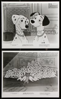 8c974 ONE HUNDRED & ONE DALMATIANS 2 8x10 stills R1979 most classic Walt Disney canine family cartoon!