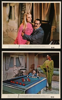 8c153 SKIDOO 2 color 8x10 stills 1969 Otto Preminger comedy, Groucho Marx in both, playing pool!