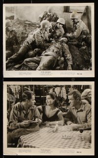 8c991 TO HELL & BACK 2 8x10 stills R1960 Audie Murphy's story as a soldier in World War II!