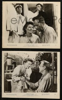 8c826 AFRICAN QUEEN 4 8x10 stills 1952 Humphrey Bogart & Katharine Hepburn classic!