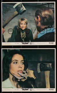 8c104 ASYLUM 4 8x10 mini LCs 1972 Barbara Parkins, written by Robert Bloch, horror!