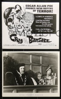 8c317 CRY OF THE BANSHEE 15 8x10 stills 1970 Edgar Allan Poe horror, Vincent Price, Essy Persson!