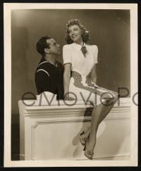 8c961 IN THE NAVY 2 8x10 stills 1941 sailor Dick Powell & Claire Dodd, great piano!