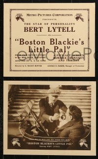 8c838 BOSTON BLACKIE'S LITTLE PAL 4 8x10 LCs 1918 Lytell in title role, 1st of series, ultra-rare!