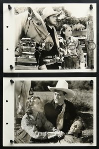8c911 ONE MAN JUSTICE 3 8x11 key book stills 1937 Charles Starrett, Wally Wales, Where the Law Ends!