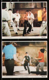 8c096 RETURN OF THE DRAGON 5 8x10 mini LCs 1974 Bruce Lee classic, great images of Lee in action!