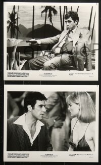 8c470 SCARFACE 11 8x10 stills 1983 Al Pacino as Tony Montana, Pfeiffer, Mastrantonio, De Palma!