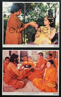 8c085 SIDDHARTHA 6 8x10 mini LCs 1973 Hermann Hesse, Conrad Rooks directed, Buddhism in India!