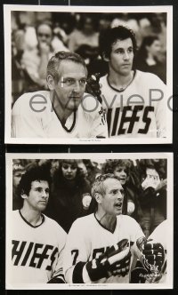 8c817 SLAP SHOT 5 8x10 stills 1977 ice hockey, great images of Paul Newman & cast!