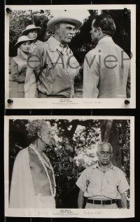 8c927 VOODOO ISLAND 3 8x10 stills 1957 great images of Boris Karloff, black magic!