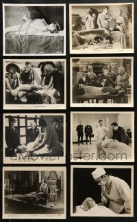 8d434 LOT OF 8 8X10 STILLS OF SEXY LADIES ON SLABS 1930s-1960s scenes with women in peril!
