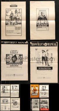 8d241 LOT OF 12 CUT PRESSBOOKS 1960s advertising for a variety of movies!