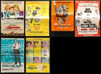 8d248 LOT OF 6 UNCUT DISNEY PRESSBOOKS 1960s advertising for a variety of movies!