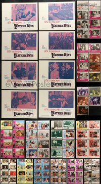 8d172 LOT OF 157 LOBBY CARDS 1960s-1970s mostly complete sets from a variety of different movies!