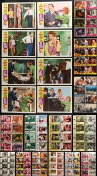 8d173 LOT OF 156 LOBBY CARDS 1960s mostly complete sets from a variety of different movies!