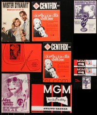 8d239 LOT OF 13 UNCUT GERMAN PRESSBOOKS 1960s-1970s advertising for a variety of movies!