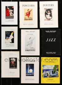 8d090 LOT OF 9 NON-U.S. AUCTION CATALOGS 1990s-2000s vintage posters from movies & more!