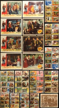 8d181 LOT OF 121 WESTERN LOBBY CARDS 1950s incomplete sets from several cowboy movies!