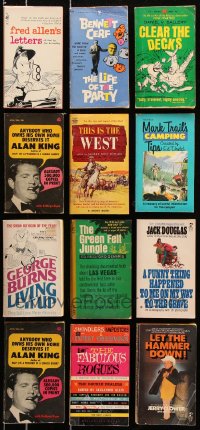8d442 LOT OF 12 PAPERBACK BOOKS 1950s-1970s Fred Allen, Bennett Cerf, George Burns & more!