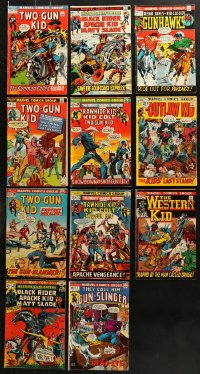 8d020 LOT OF 11 MARVEL WESTERN COMIC BOOKS 1970s Two-Gun Kid, Gunhawks, Gun-Slinger!
