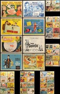 8d198 LOT OF 52 1950S TITLE CARDS 1950s great images from a variety of different movies!