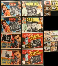 8d288 LOT OF 29 MEXICAN LOBBY CARDS 1950s great scenes from a variety of different movies!