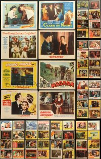 8d196 LOT OF 64 1950S LOBBY CARDS 1950s great scenes from a variety of different movies!