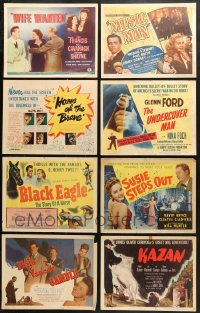 8d210 LOT OF 16 1940S TITLE CARDS 1940s great images from a variety of different movies!