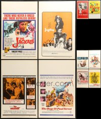 8d283 LOT OF 10 WINDOW CARDS 1960s great images from a variety of different movies!
