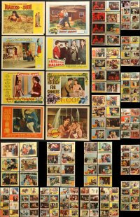 8d175 LOT OF 150 1950S LOBBY CARDS 1950s great scenes from a variety of different movies!