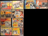 8d304 LOT OF 10 MEXICAN LOBBY CARDS 1950s-1960s great scenes from a variety of different movies!