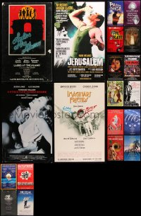 8d268 LOT OF 20 STAGE PLAY WINDOW CARDS 1970s-2000s great images from a variety of shows!