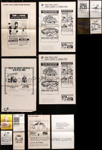 8d237 LOT OF 14 UNCUT PRESSBOOKS 1960s-1980s advertising for a variety of different movies!