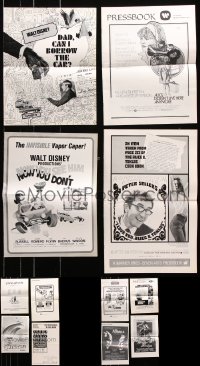 8d240 LOT OF 12 UNCUT PRESSBOOKS 1960s-1970s advertising for a variety of different movies!