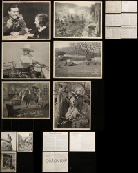 8d351 LOT OF 9 TOM MIX 8X10 CEREAL PREMIUMS 1930s great images with information on the back!